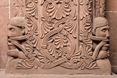 Worms, St Peter's Cathedral, east choir, decorated mural on the north side