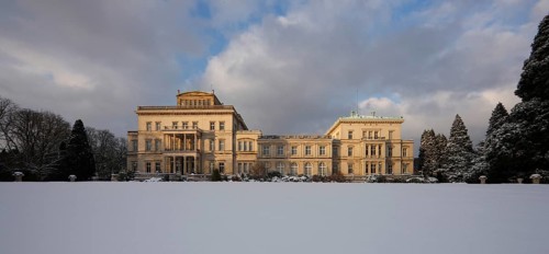 Essen, Villa Hügel in the snow