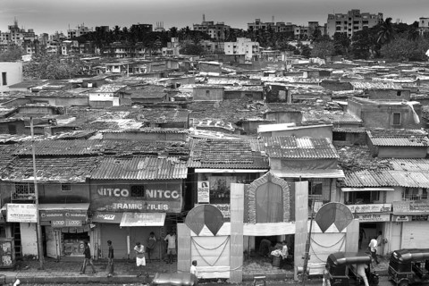 Slum, Goregaon, Bombay Mumbai, Maharashtra, India, Asia