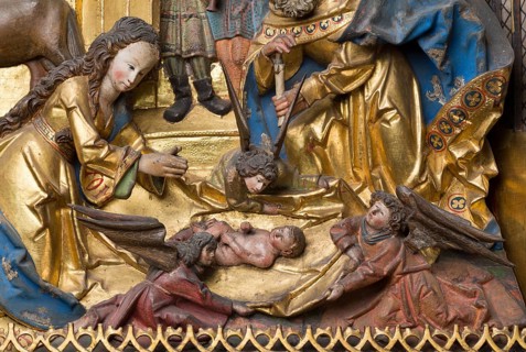Marian altar (rosary altar) from the Heilig-Geist-Hospital, Lübeck or Hildesheim around 1525,