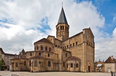 Frankr Paray-le Monial Burgundy Basilica Sacre-Coeur 70859 Started around 1100 View from