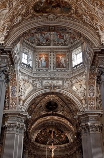 Italy Bergamo 89447 Santa Maria Maggiore after extensive early Baroque remodelling 1576-1694 Apse