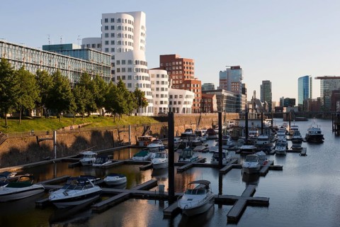 New customs yard with marina