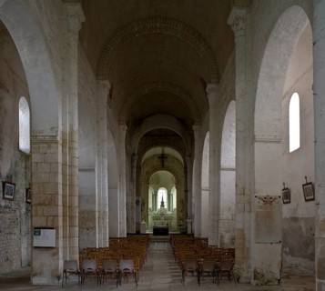 Saint Blaise village church, The Romanesque church was built in the 12th century in the style of