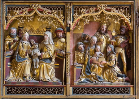 All Saints' Retable, Adoration of the Magi, St., Saint, Saint
