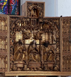 High altar centre shrine, Coronation of the Virgin Mary 1510-1517 by Master Michael from Augsburg,