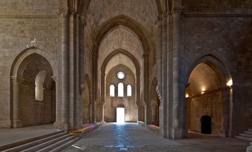 Cistercian monastery founded in 1144, church built 1175-1220, nave and aisles facing west, St.,
