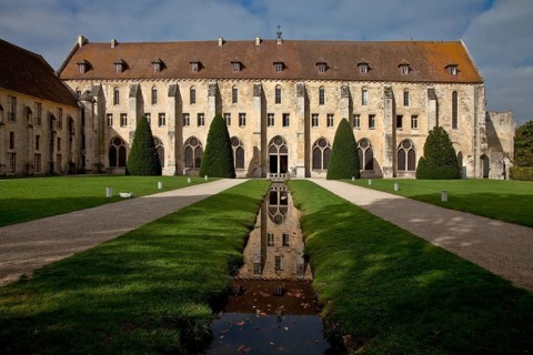 Cistercian abbey founded in 1228, east wing of the cloister from the east, St., Sankt, Saint
