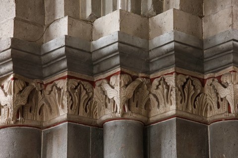North-west crossing pillar with birds on the capitals, St., Sankt, Saint