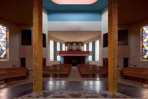 Wilhelm Ulrich 1929-1930, view of the organ, furnishings added later, St., Sankt, Saint