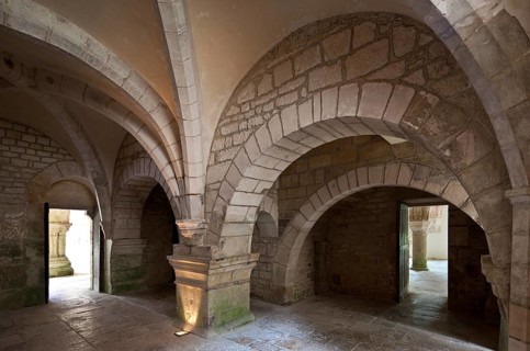 Fontenay former Cistercian monastery warming room built 12th century, St., Saint, Saint