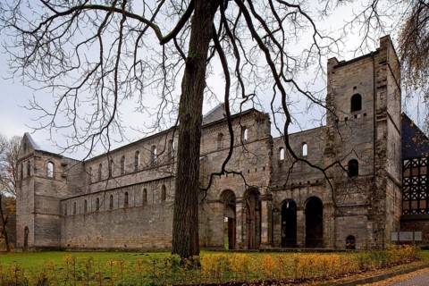 Paulinzella monastery ruins, main construction period 1105-24 since 16-17th century Ruin western