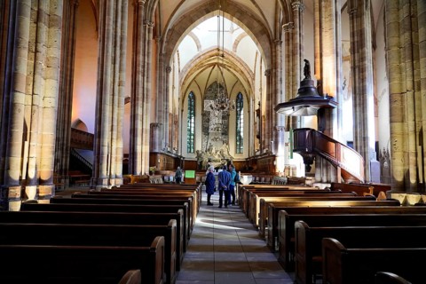 The Lutheran Church of St Thomas, Église Saint Thomas de Strasbourg, Alsace, Impressive church
