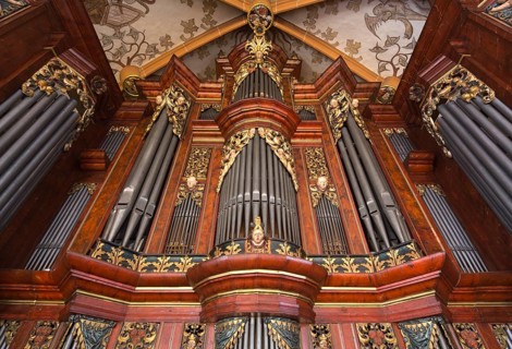 Creutzburg organ from 1735, St., Sankt, Saint