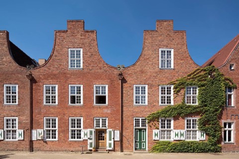 Built 1734-1742 for Dutch craftsmen, facades