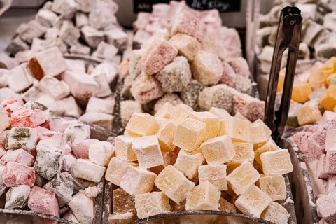Lokum, oriental spice shop in Noailles, Marseille, France, Europe