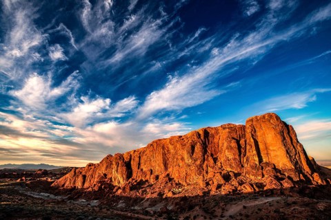 Gibraltar Rock, Valley of Fire State Park, Nevada, USA, North America