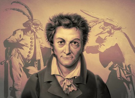 Ernst Theodor Amadeus Hoffmann, or E. T. A. Hoffmann, 1776 - 1822, German Romantic author of