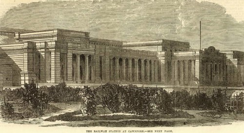 The railway station at Cawnpore, Kanpur, Uttar Pradesh, India, Asia