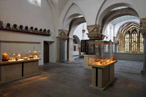 West gallery, view to the south-west into the treasury, St., Sankt, Saint
