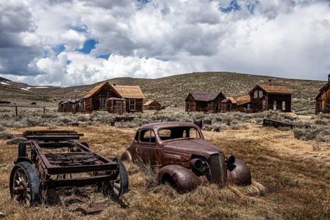 Gold rush ghost town, Bodie, California, USA, North America