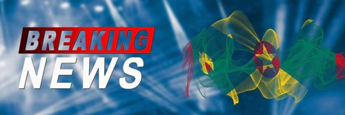 Grenada Breaking News, Smoke Flag Background