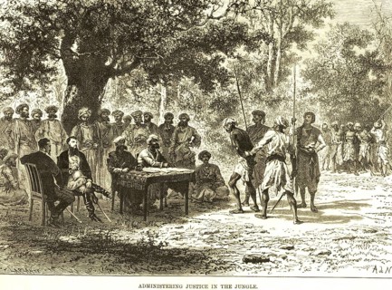 Administering justice in the jungle, India, Asia