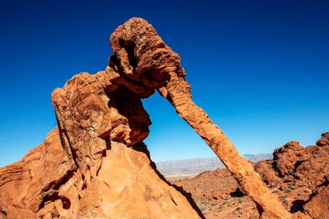 Elephant Rock, Valley of Fire State Park, Nevada, USA, North America