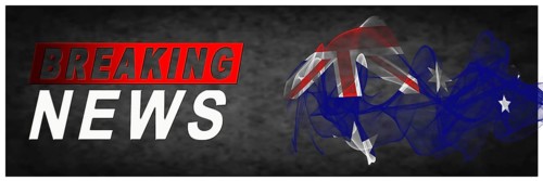 Australia Breaking News, Smoke Flag Background