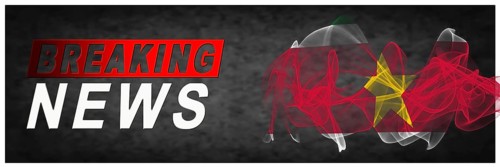 Suriname Breaking News, Smoke Flag Background