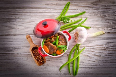 Pork medallions in herbs