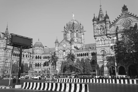 Chhatrapati Shivaji Terminus Railway station Mumbai Maharashtra India Asia Dec 2011