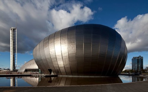 Glasgow IMAX cinema, completed in 2001 by Building Design Partnership Architects as well as the