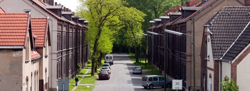 Former Consolidation 3/4/9 colliery, workers' housing estate to the east of the colliery site