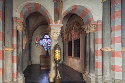 St Bernard's Chapel at the choir apse, where Bernard of Clairvaux celebrated Mass in 1147