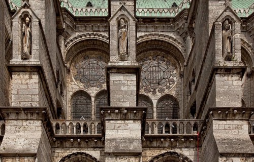 1195-1260 Main construction period, western nave bays, section of the south side, St., Sankt, Saint
