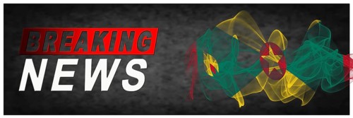 Grenada Breaking News, Smoke Flag Background