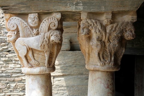 Capitals in the cloister, 12th century, St., Saint, Saint