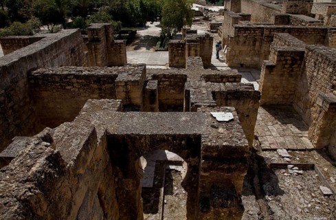 Medina Azahara, ruins of the palace city. Palace complex private chambers. built in ca 945