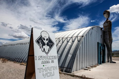 Alien Research Centre, Earth Station Area 51, Rachel, Extraterrestrial Highway, Nevada, USA, North