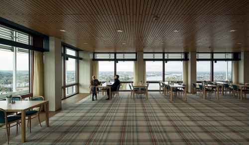 Former high-rise parliament building Langer Eugen, built 1966-1969 by Egon Eiermann, today