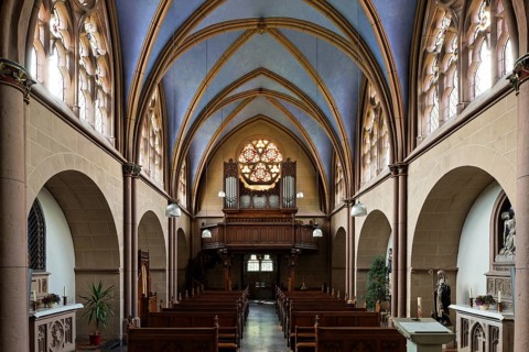 St. Mary's Visitation, view to the west, St., Saint, Saint