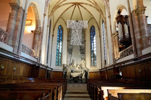 The Lutheran Church of St Thomas, Église Saint Thomas de Strasbourg, Alsace, In the church, wooden