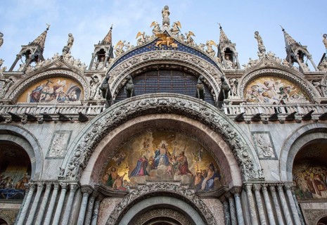 Italy Venice St Mark's Basilica -235 central west portal Mosaic Last Judgement after Lattanzio