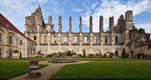 Cistercian church consecrated in 1227, view from south, St., Sankt, Saint