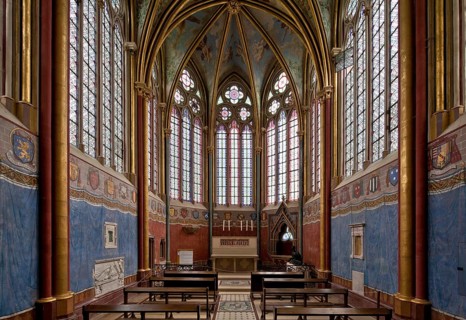 Fontaine-Chaalis, Royal Abbey of Chaalis, Chapelle Ste-Marie de l'Abbé, interior facing east, vault