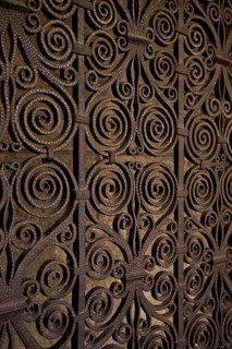Cloister, west wing with Romanesque grille, St., Sankt, Saint