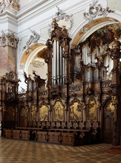 Trinity organ by Karl Joseph Riepp, 1766, St., Sankt, Saint