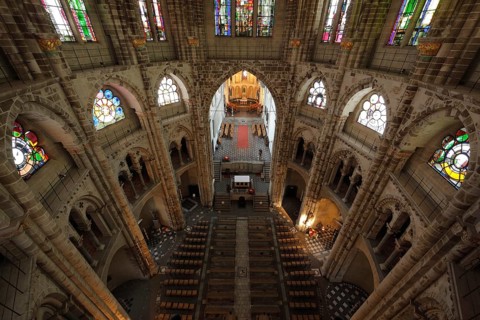 View from the west into the Dekagon, St., Sankt, Saint