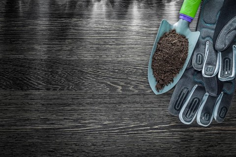 Agriculture hand spade fertile soil safety gloves